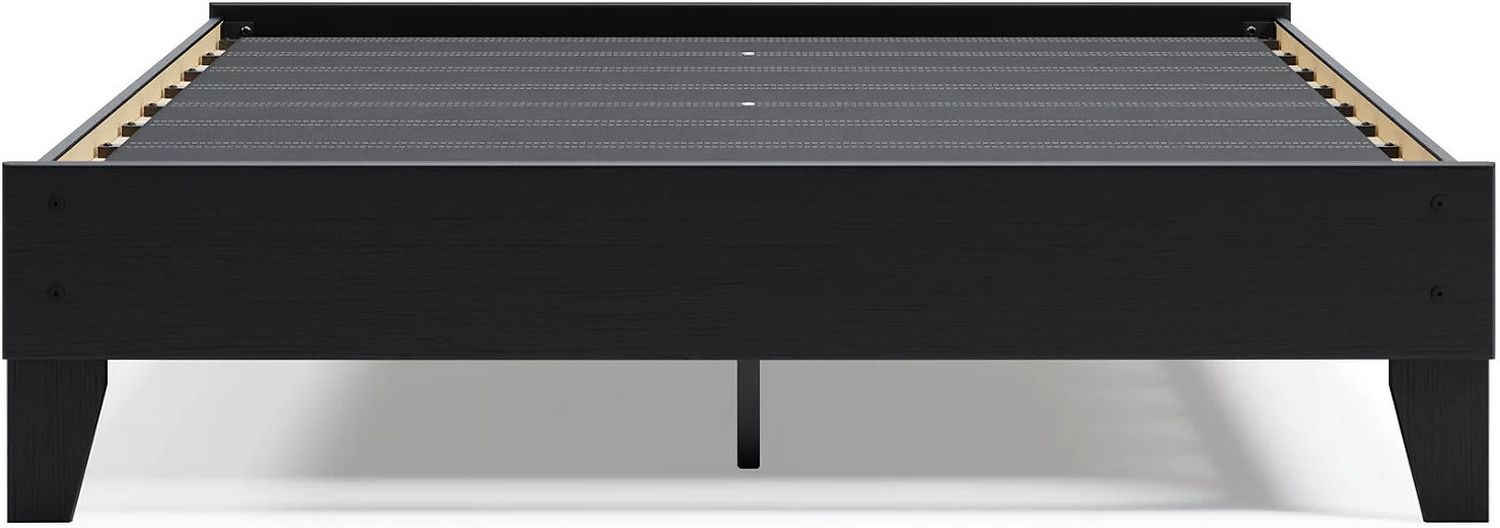 Finch Black Queen Platform Bed EB3392113