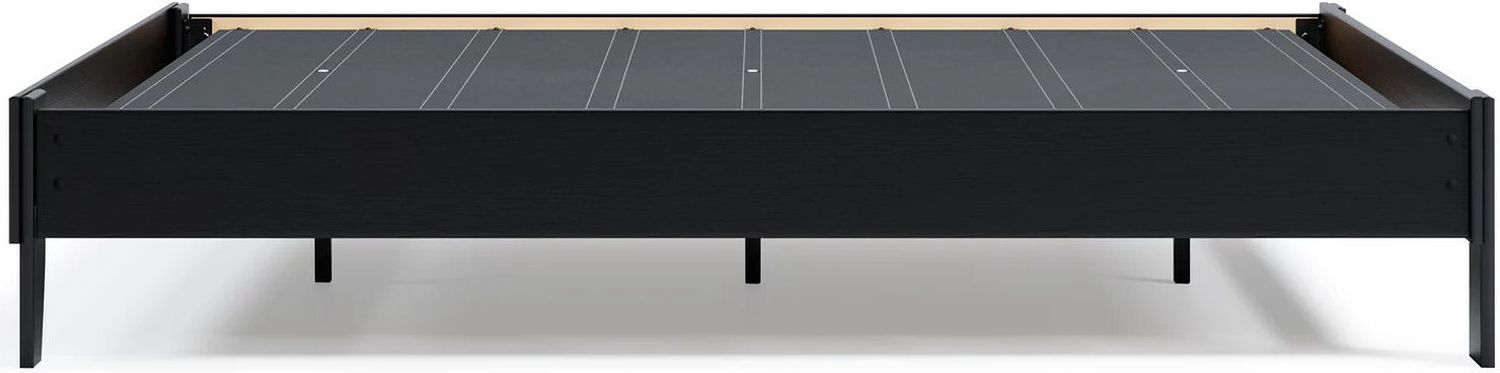 Finch Black Queen Platform Bed EB3392113