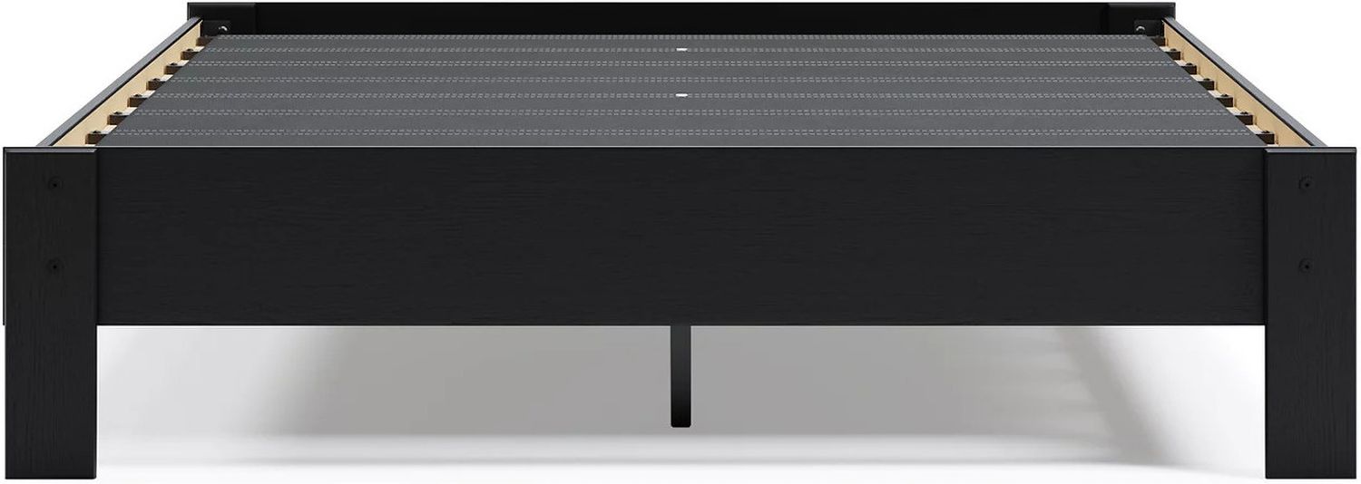 Finch Black Queen Platform Bed EB3392113