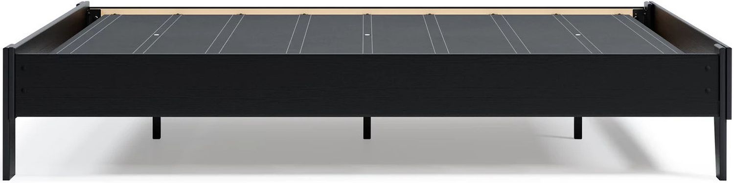 Finch Black Queen Platform Bed EB3392113