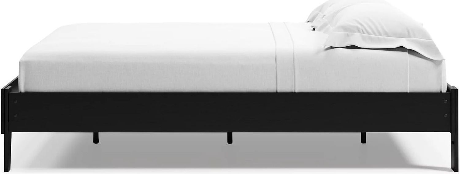 Finch Black Queen Platform Bed EB3392113