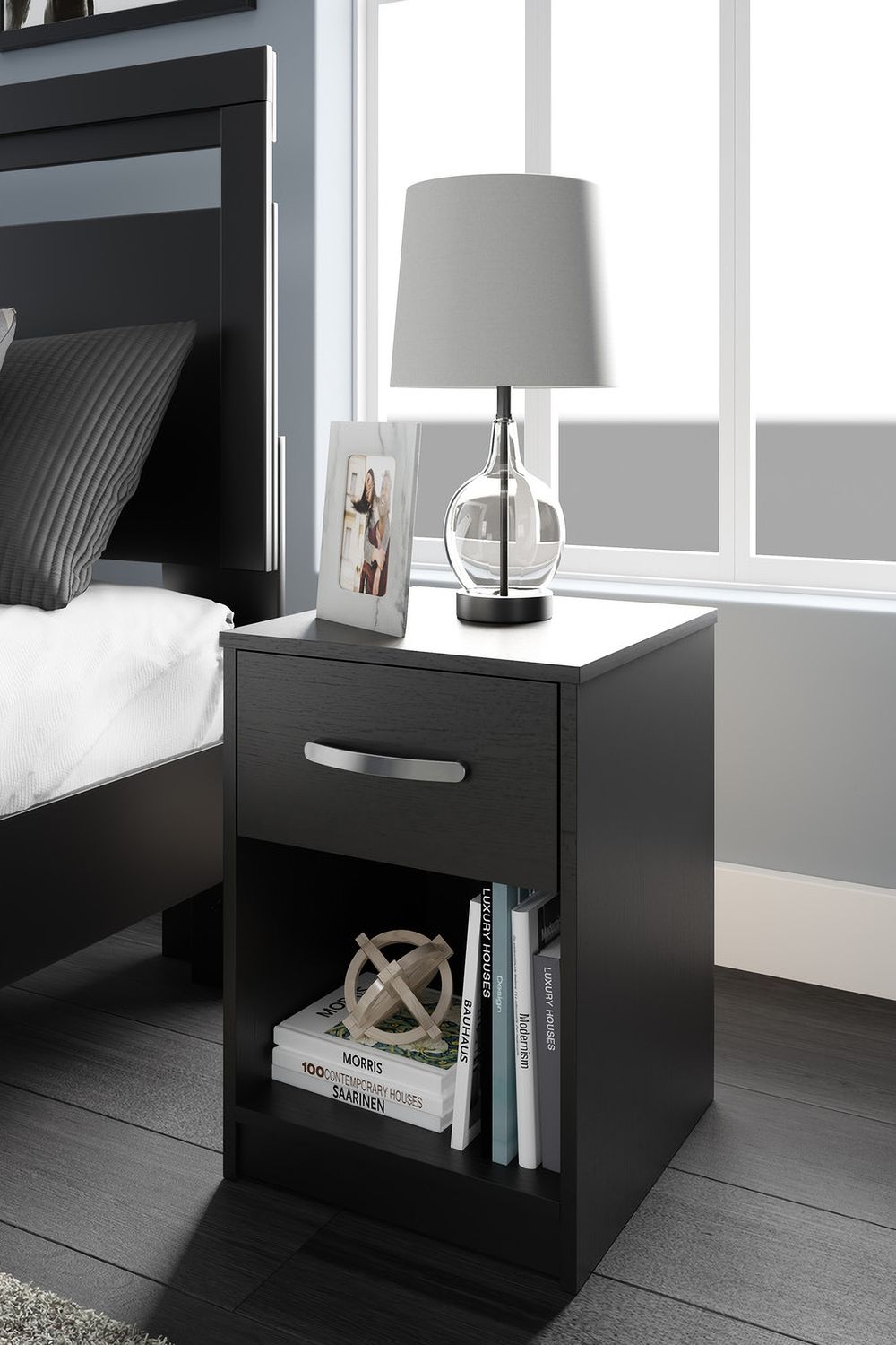 Finch Nightstand In Black EB3392191