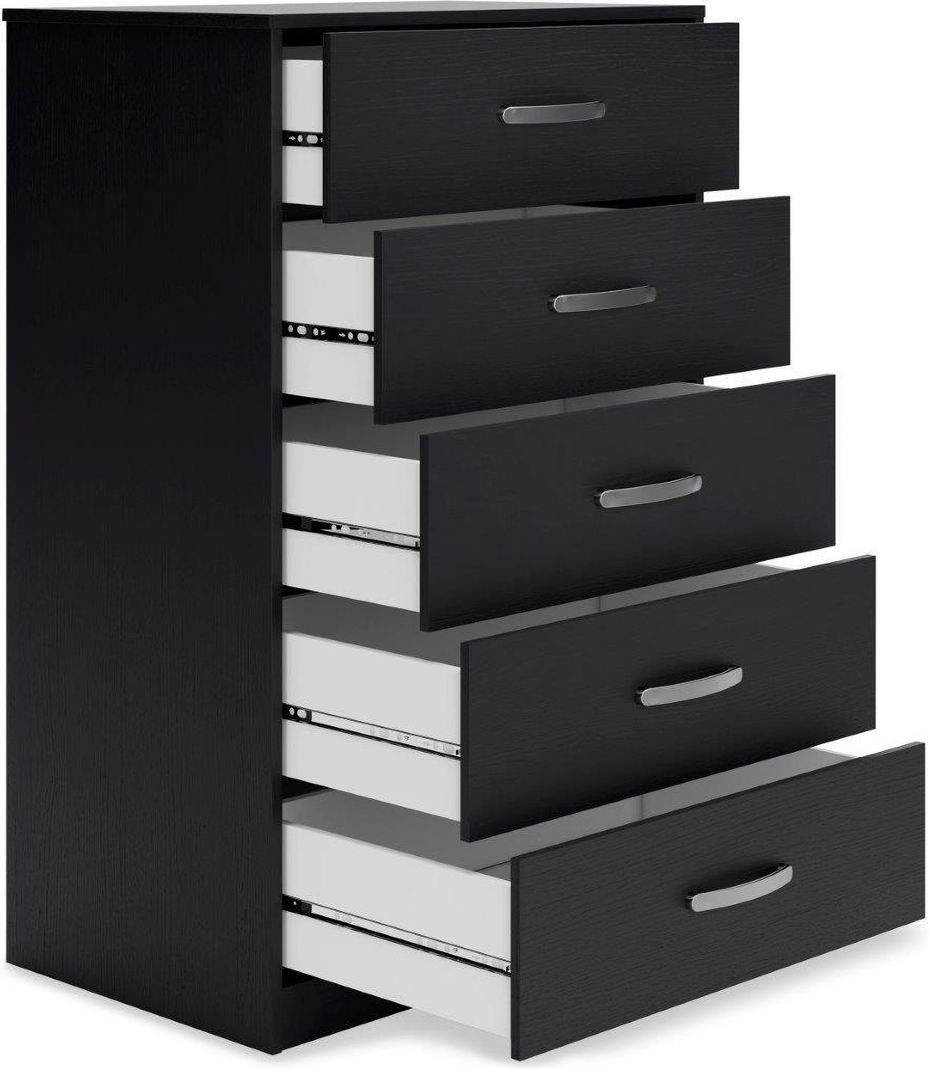 Finch Black Five Drawer Chest EB3392245