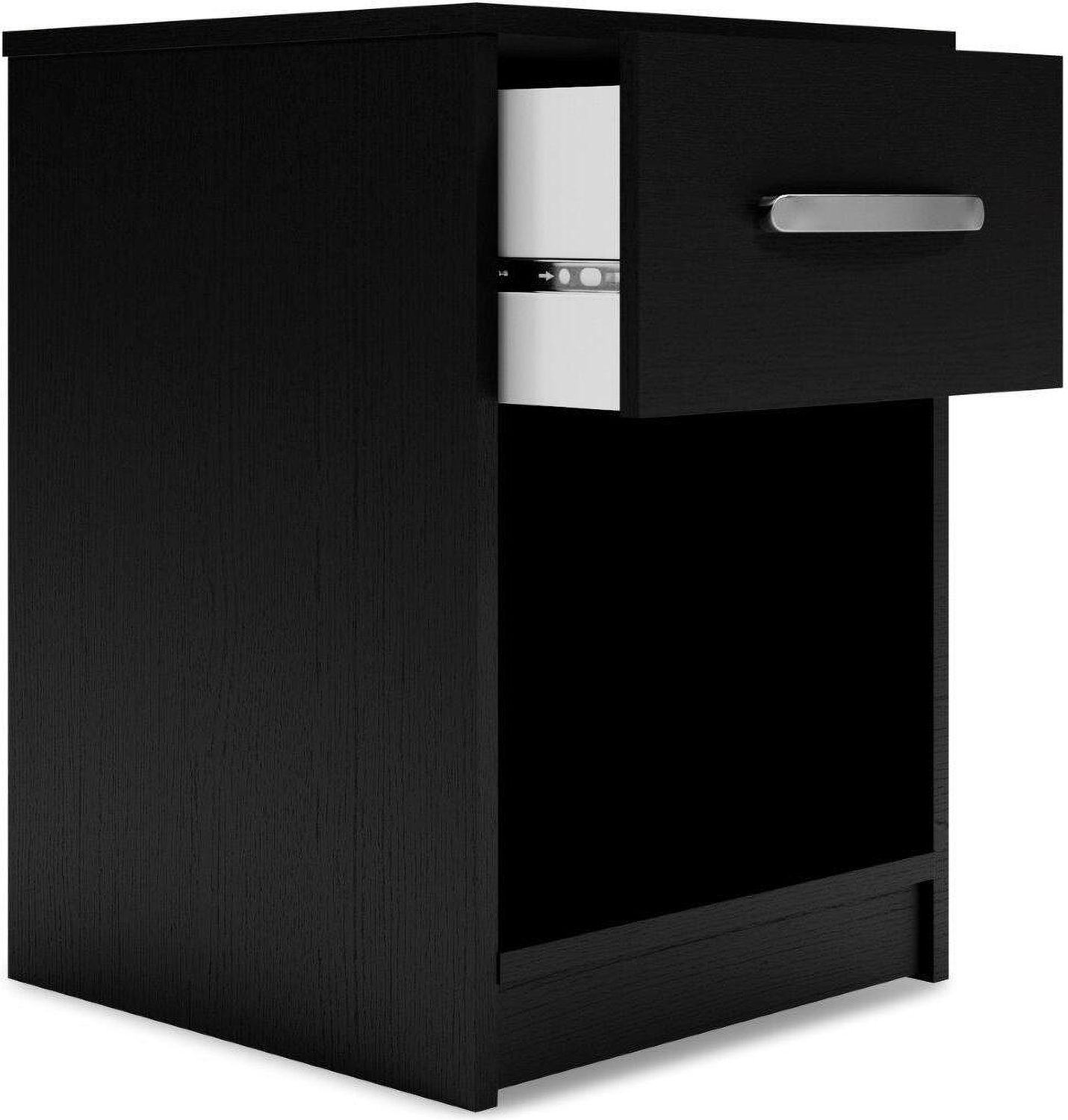Finch Black One Drawer Night Stand EB3392291