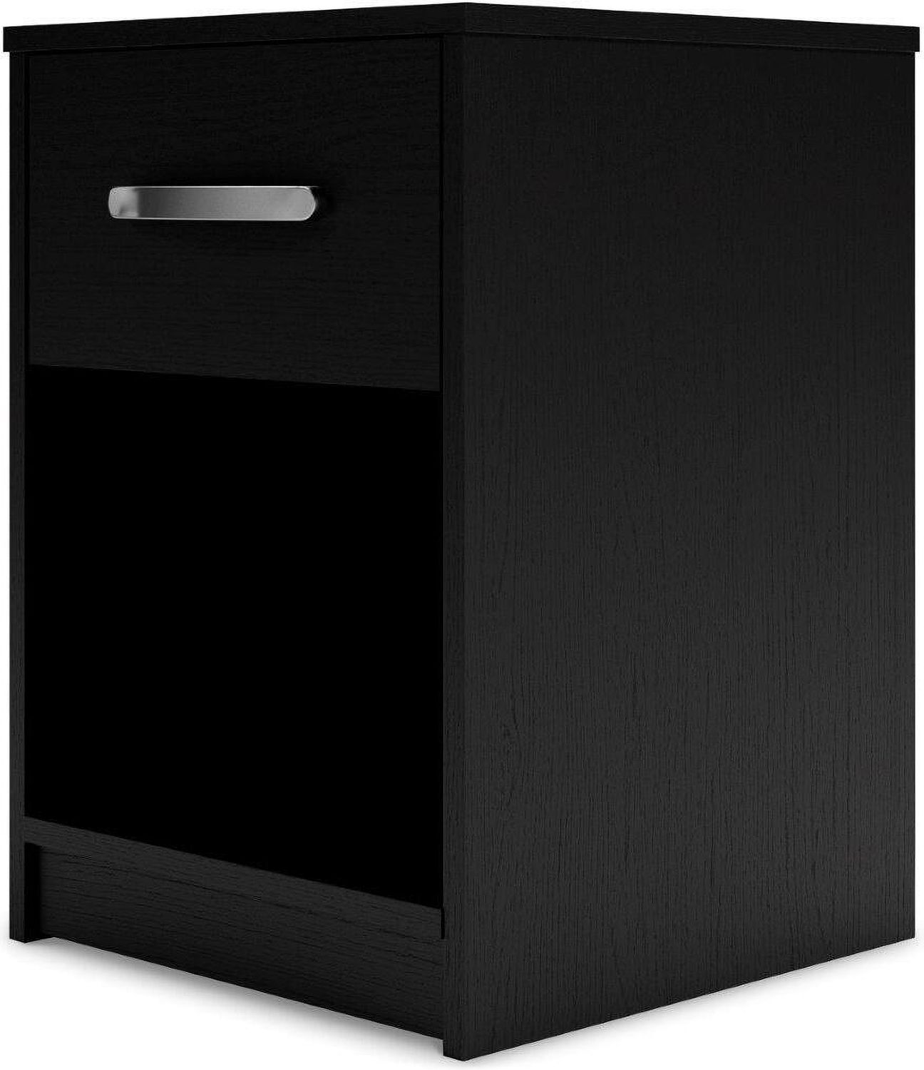 Finch Black One Drawer Night Stand EB3392291