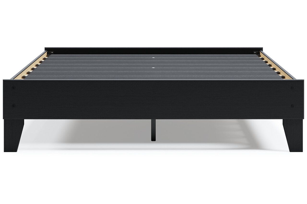 Finch Black Queen Platform Bed EB3392B2