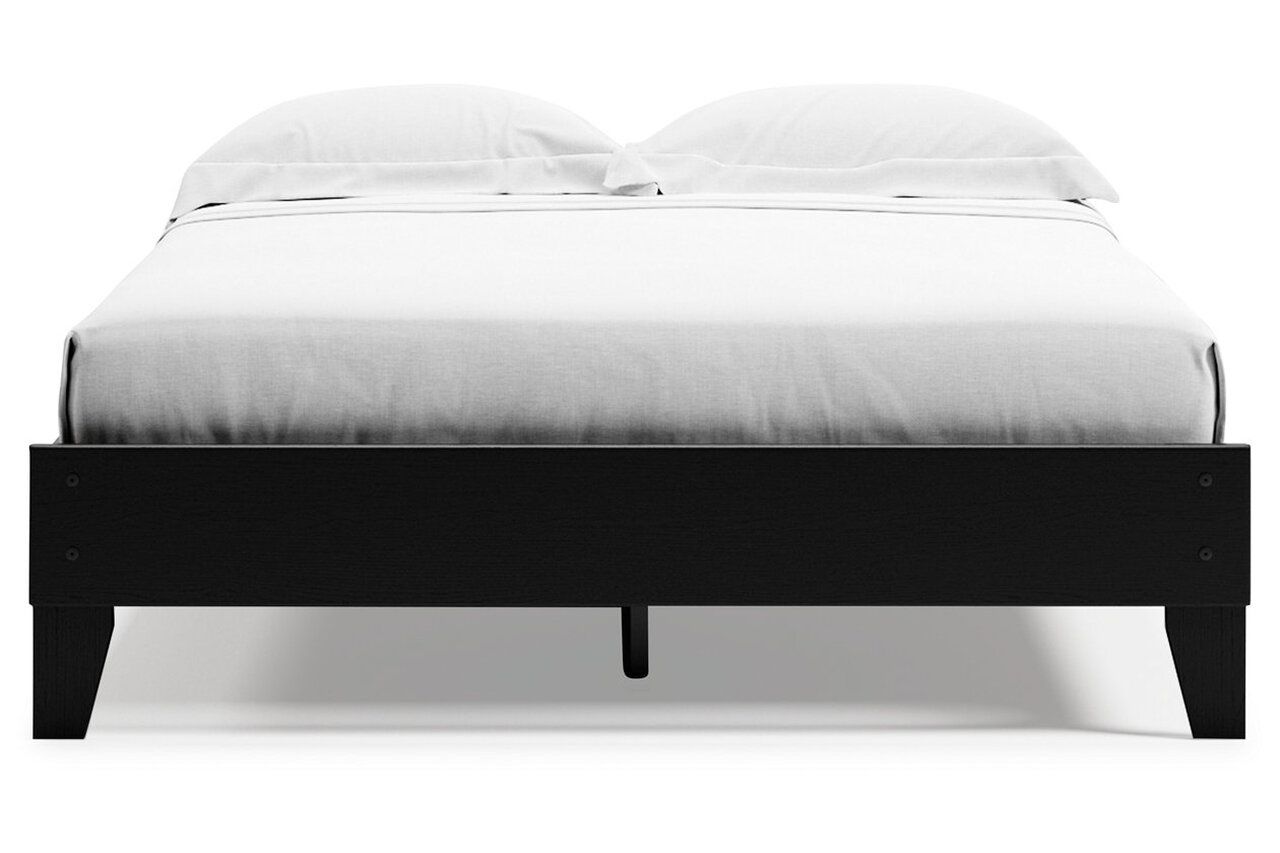 Finch Black Queen Platform Bed EB3392B2