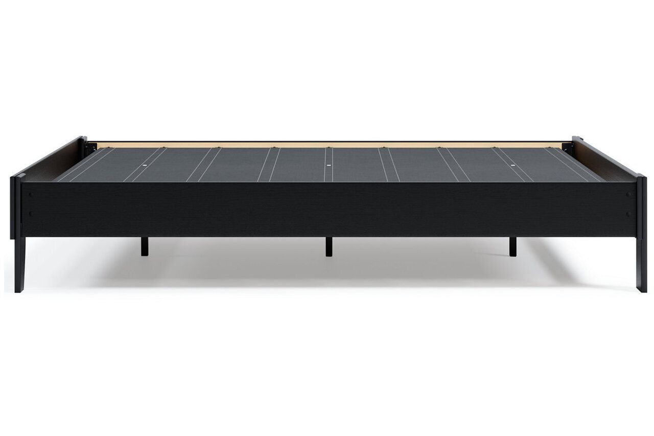 Finch Black Queen Platform Bed EB3392B2