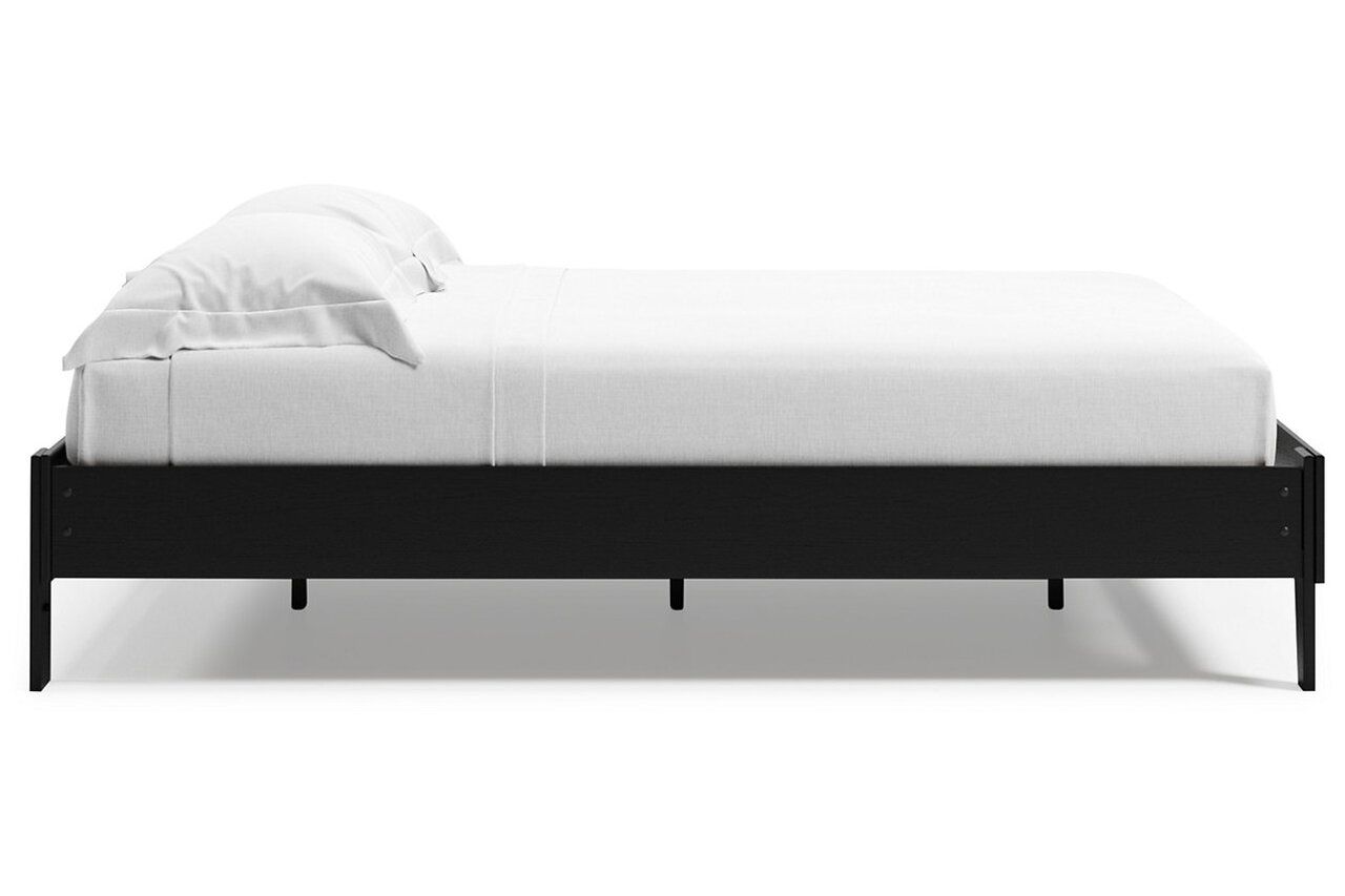 Finch Black Queen Platform Bed EB3392B2