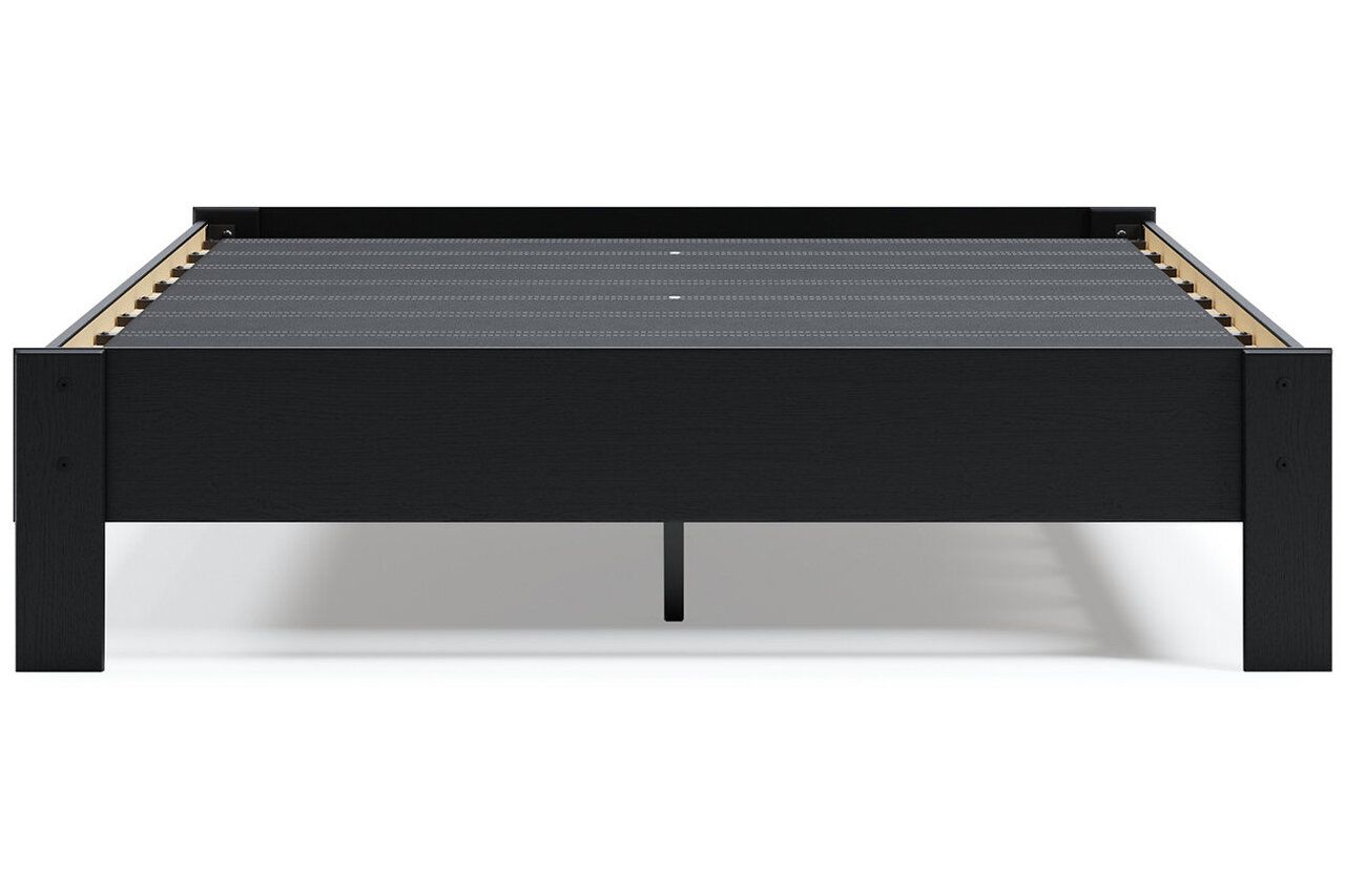 Finch Black Queen Platform Bed EB3392B2