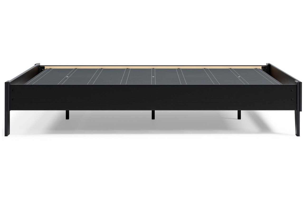 Finch Black Queen Platform Bed EB3392B2