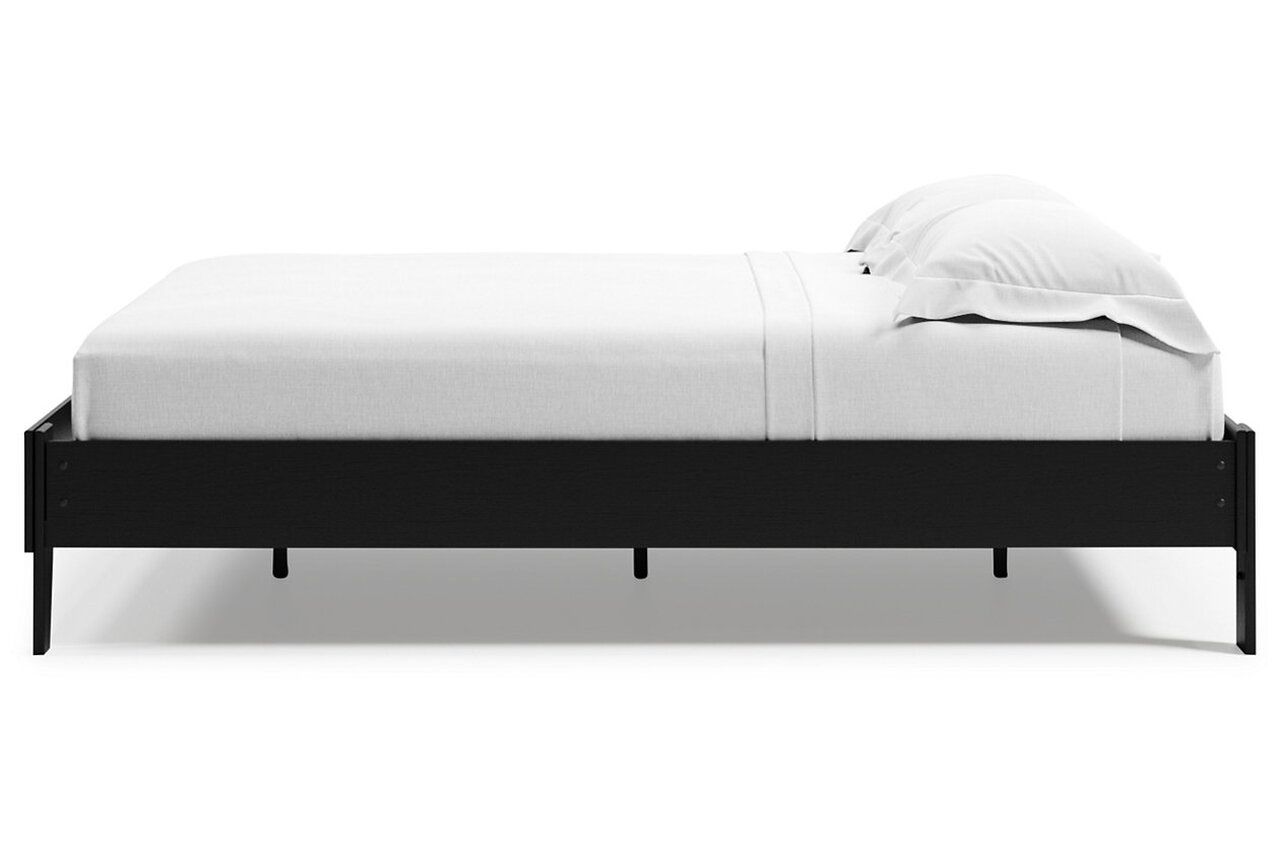 Finch Black Queen Platform Bed EB3392B2