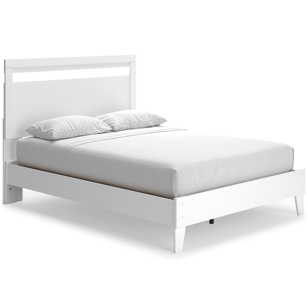 Flannia White Queen Panel Headboard Only EB3477157