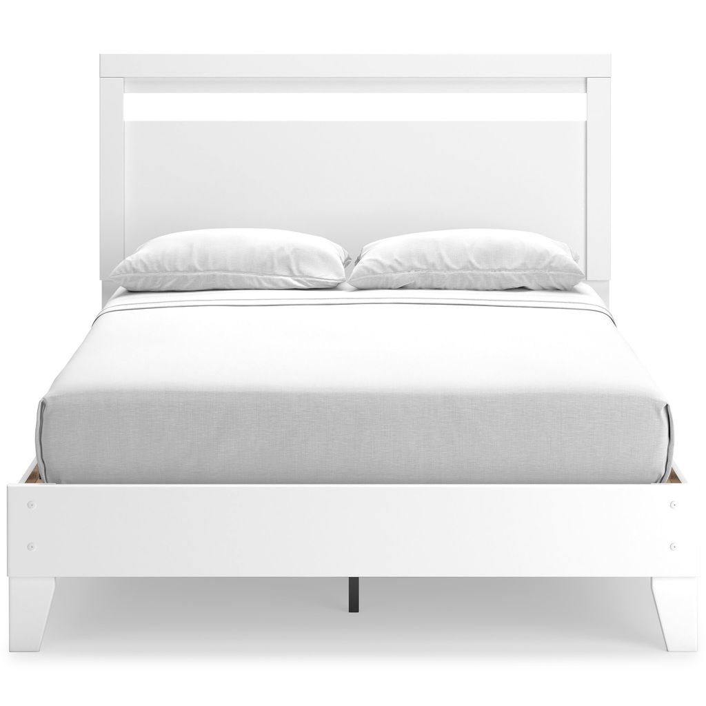 Flannia White Queen Panel Headboard Only EB3477157