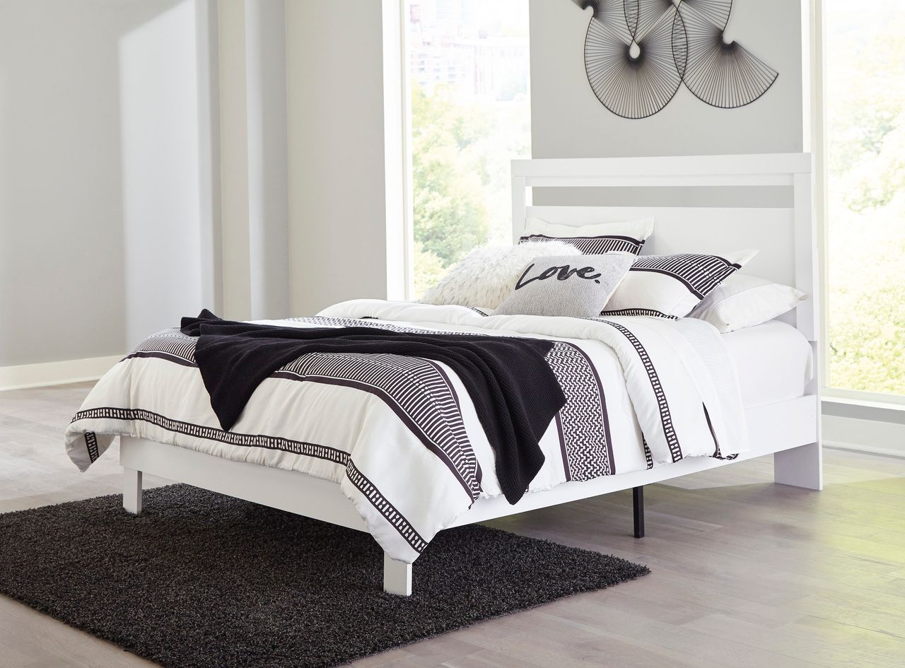 Flannia White Queen Panel Headboard Only EB3477157