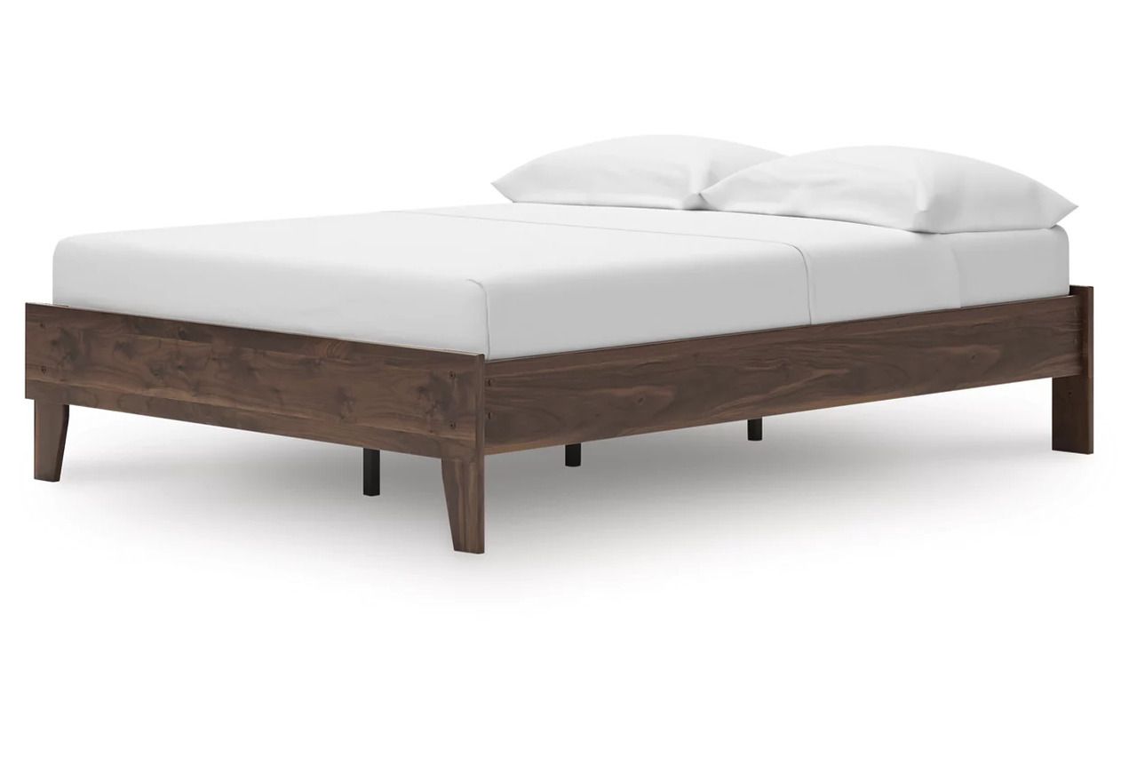 Calverson Mocha Full Platform Bed EB3660112