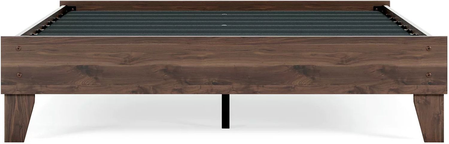 Calverson Mocha Queen Platform Bed without Headboard EB3660113