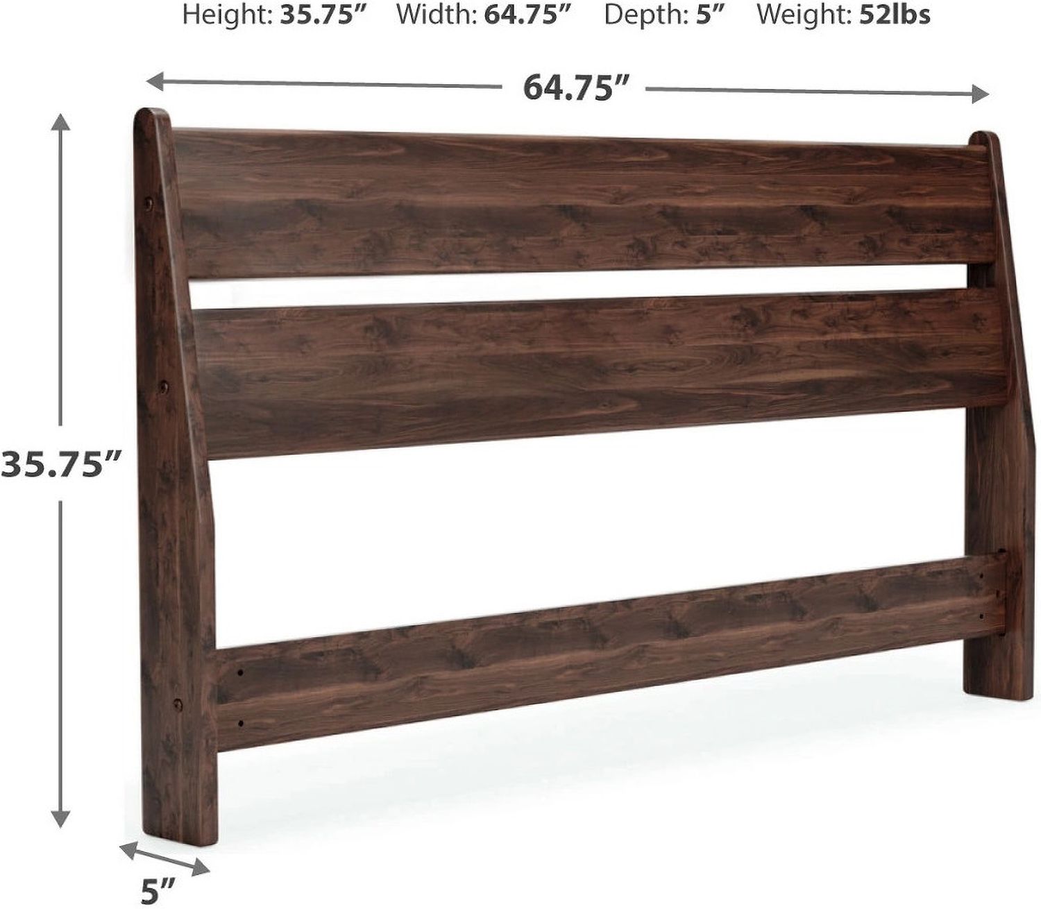 Calverson Mocha Queen Panel Headboard Only EB3660157
