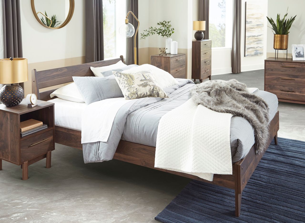 Calverson Mocha Queen Panel Headboard Only EB3660157