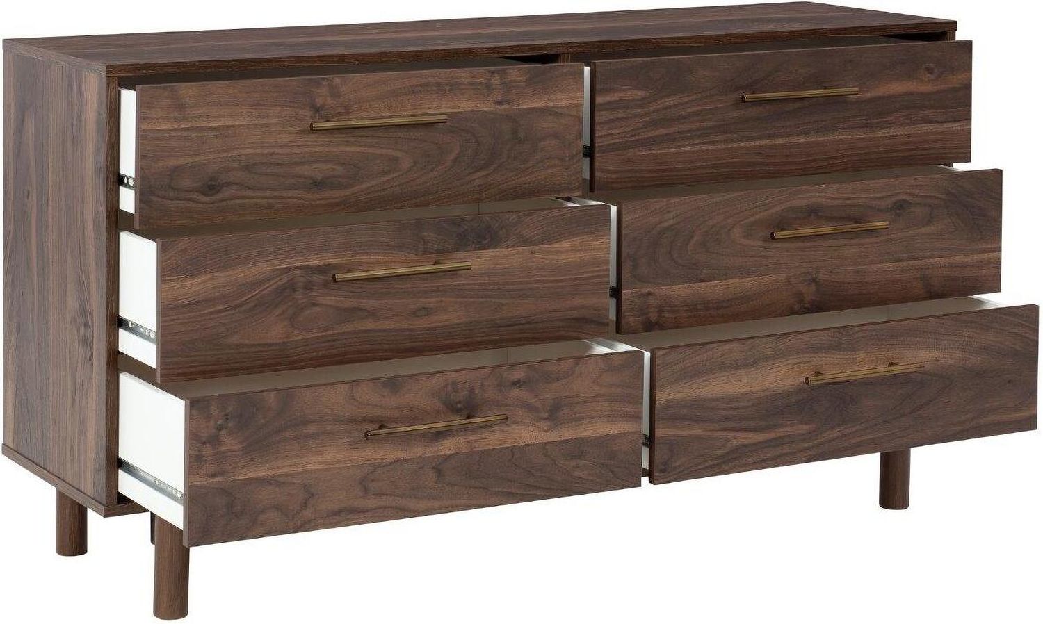 Calverson Mocha Six Drawer Dresser EB3660231