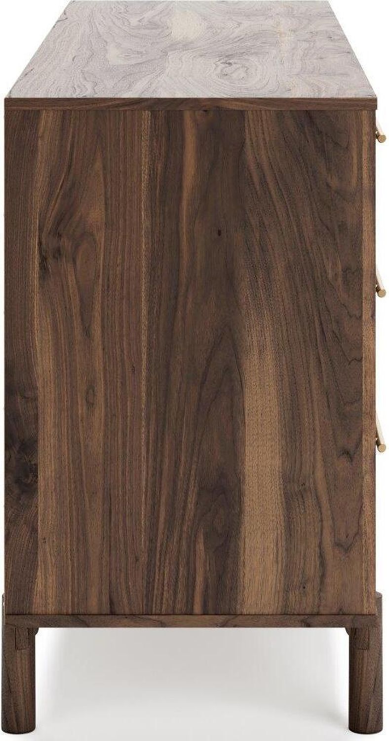 Calverson Mocha Six Drawer Dresser EB3660231