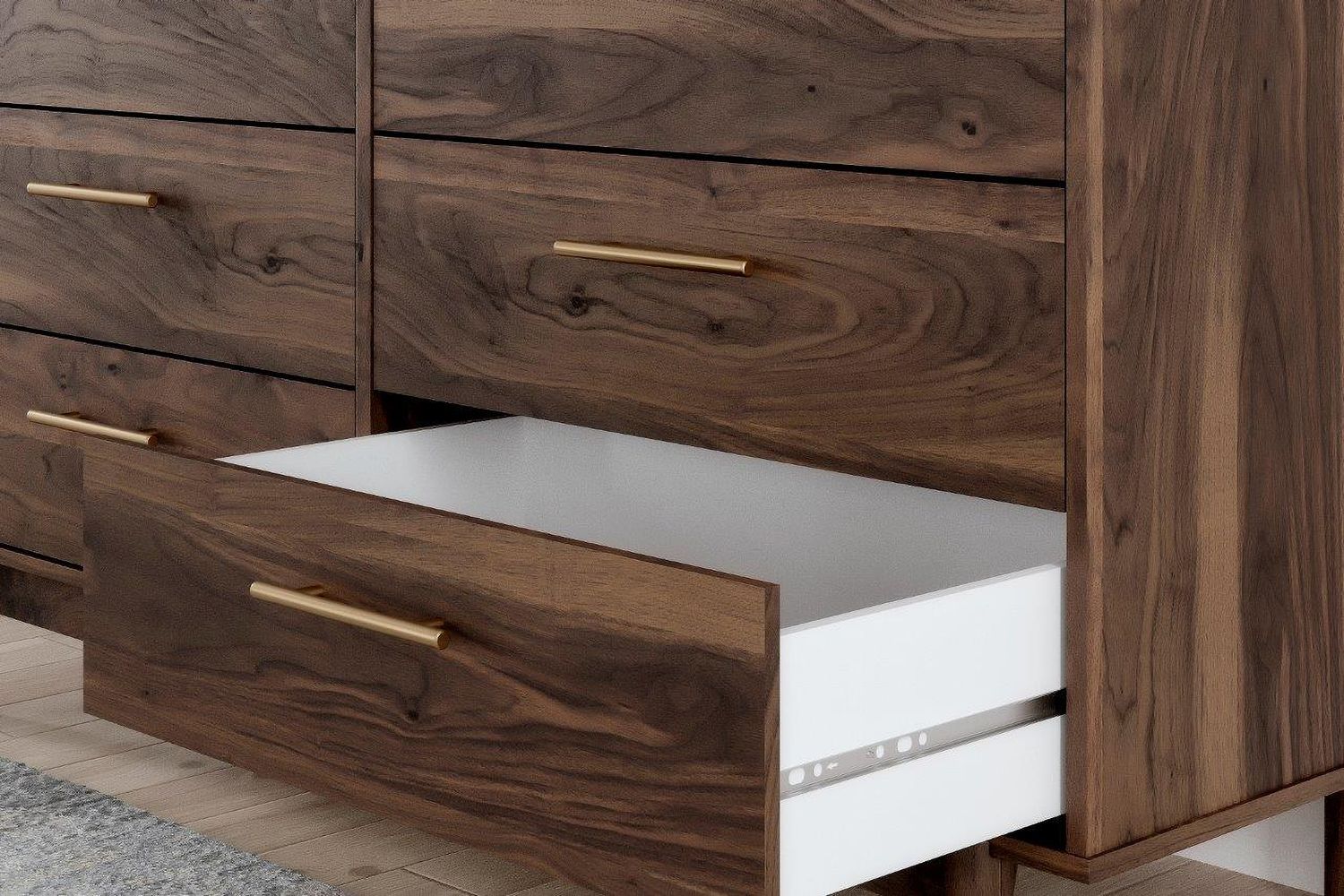 Calverson Mocha Six Drawer Dresser EB3660231