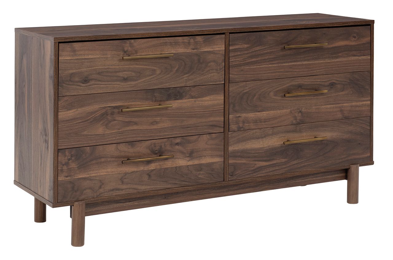 Calverson Mocha Six Drawer Dresser EB3660231