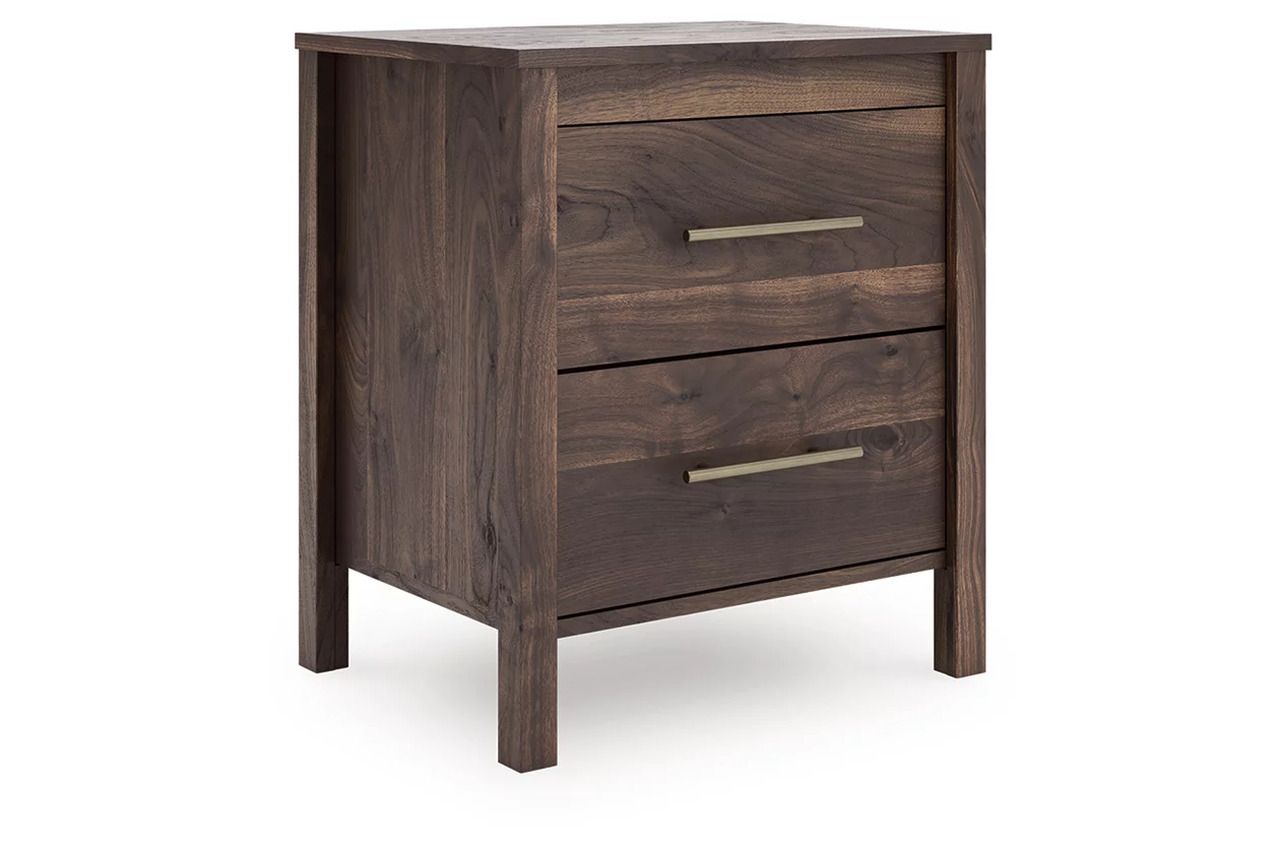 Calverson Two Drawer NightStand In Mocha EB3660292