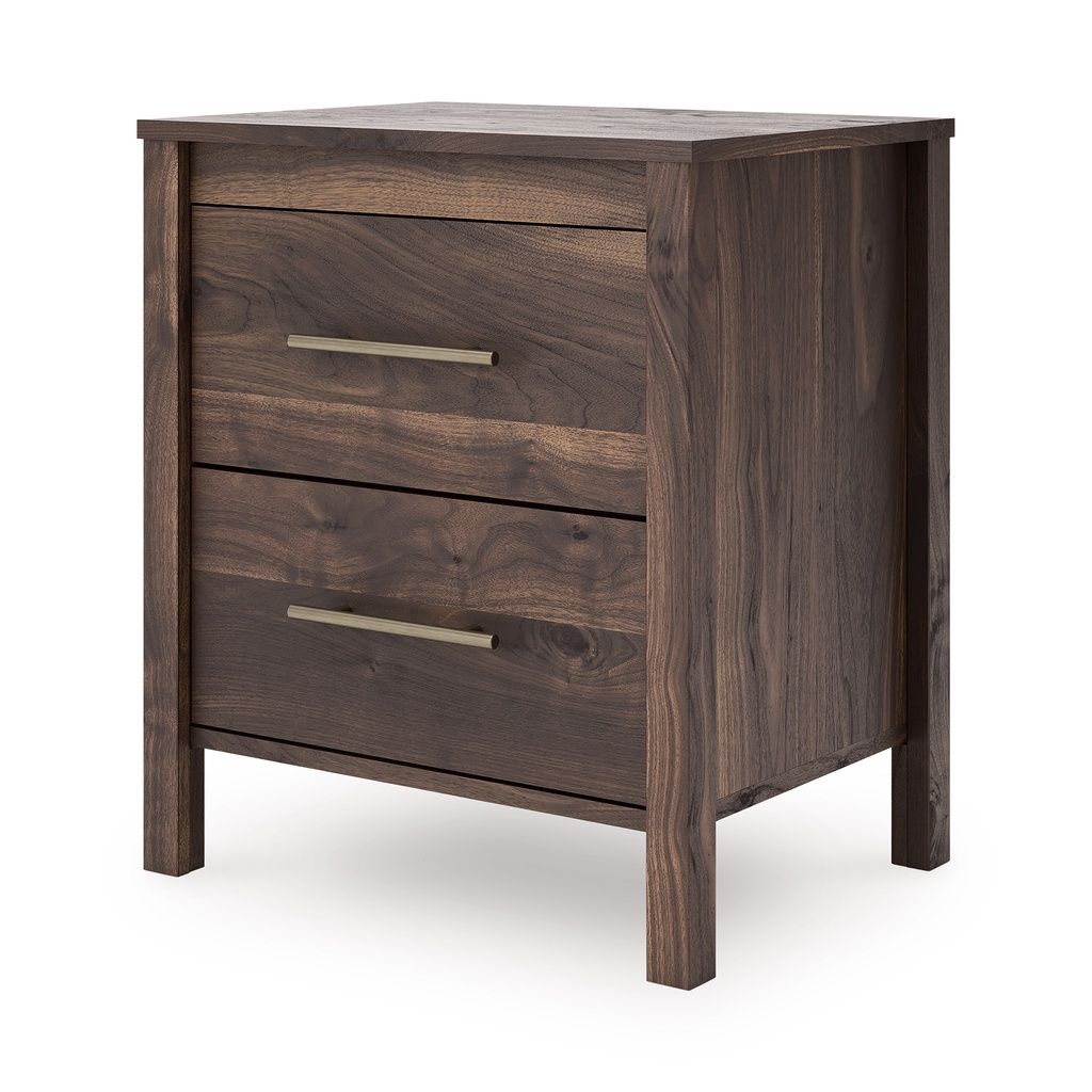 Calverson Two Drawer NightStand In Mocha EB3660292