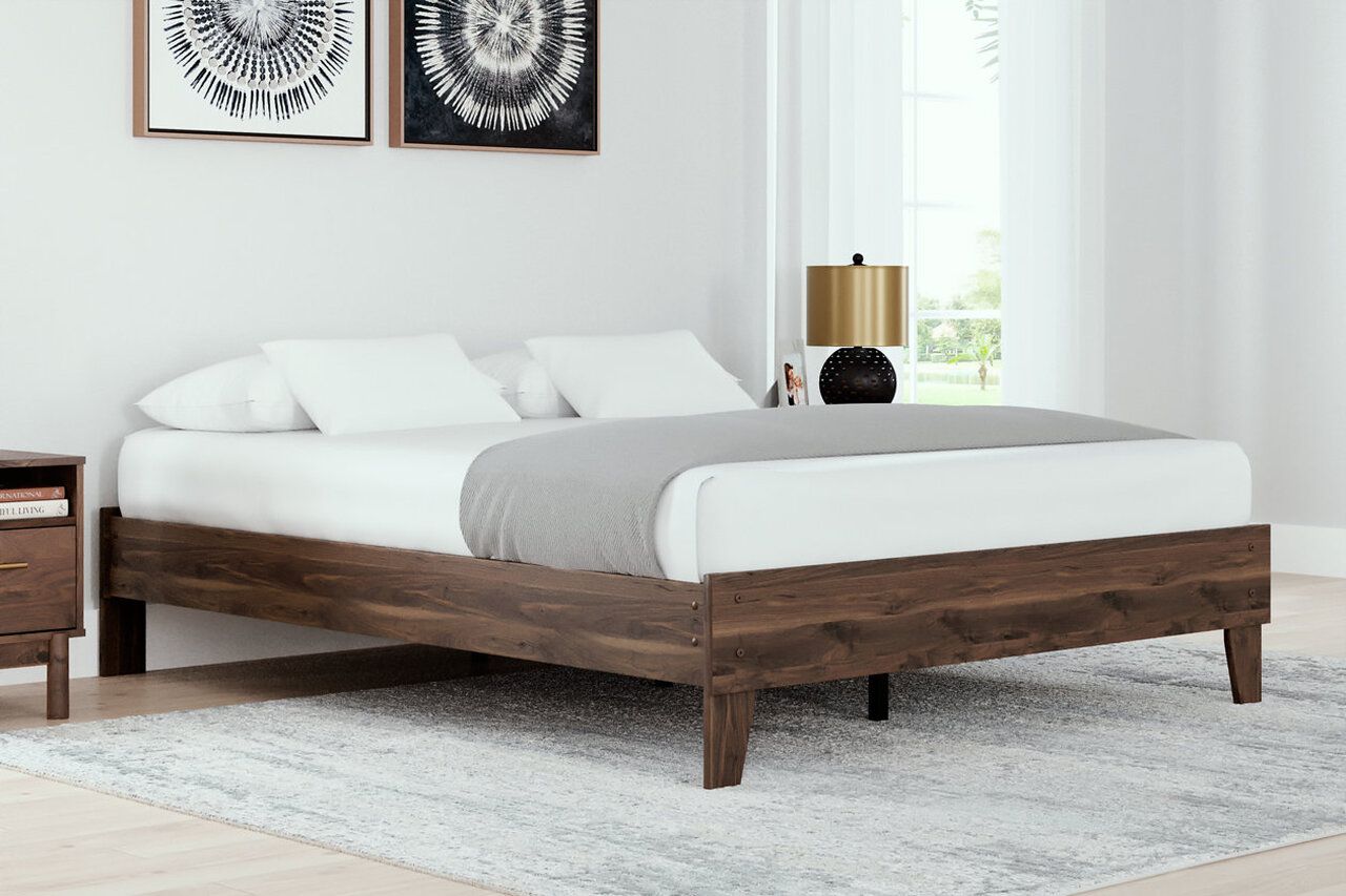 Calverson Mocha Queen Platform Bed EB3660B1