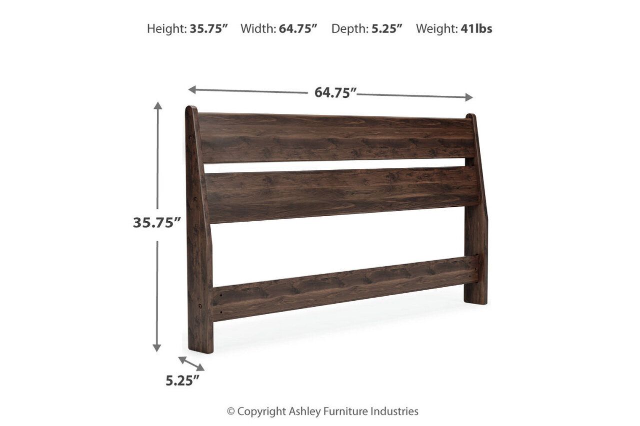 Calverson Mocha Queen Platform Bed EB3660B1