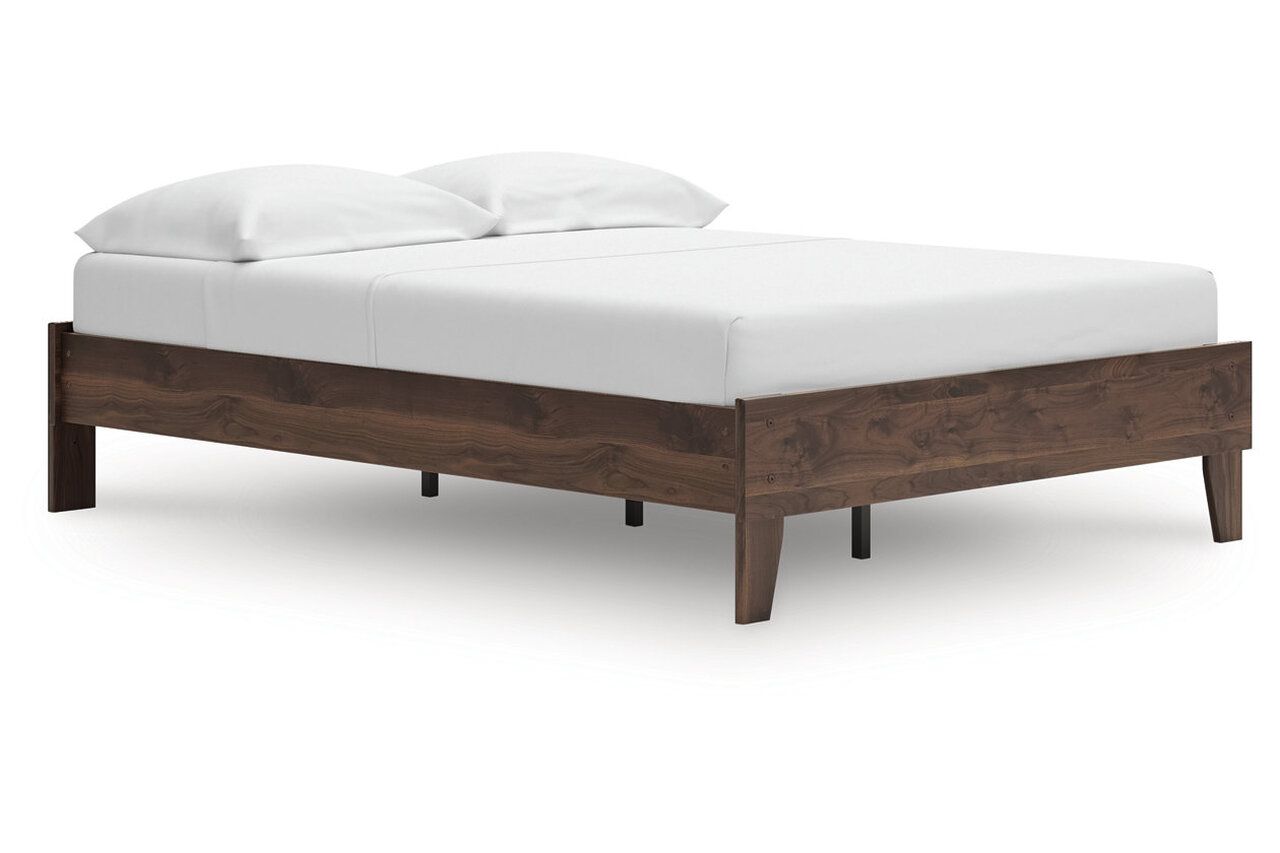 Calverson Mocha Full Platform Bed EB3660B2