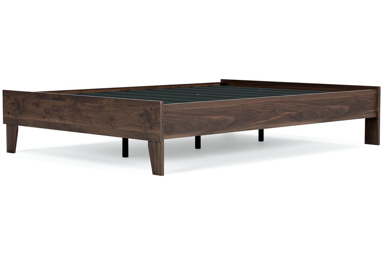 Calverson Mocha Full Platform Bed EB3660B2