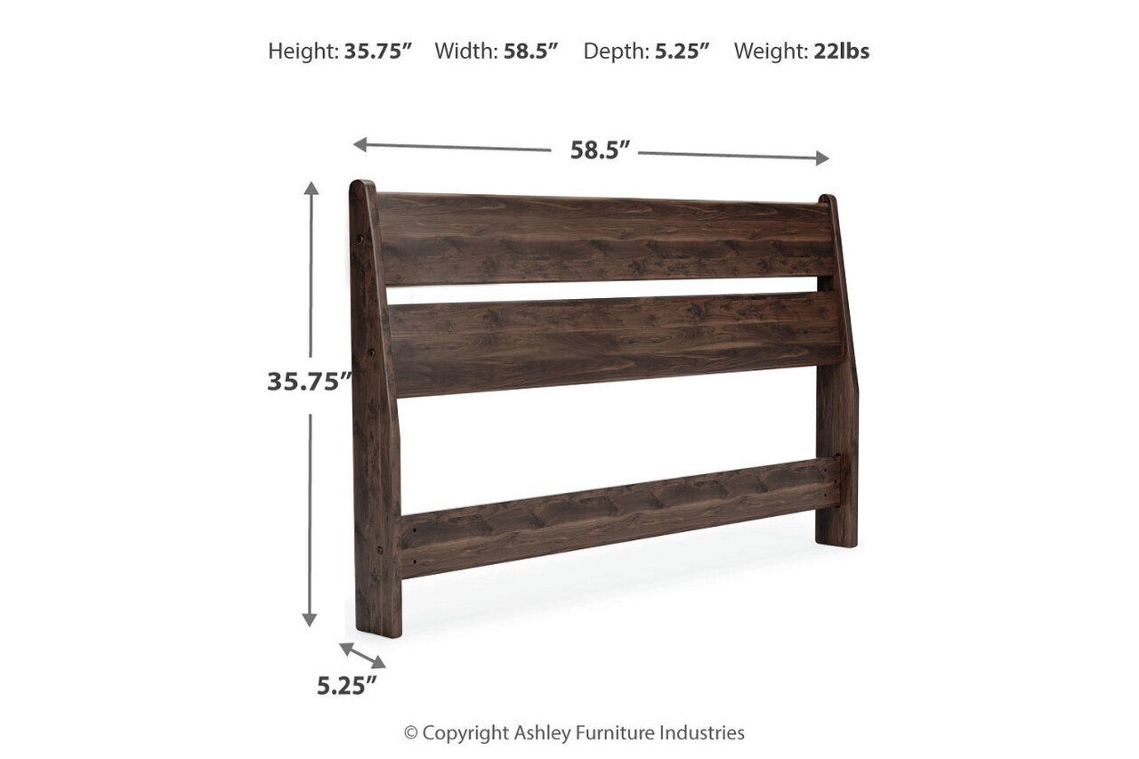 Calverson Mocha Full Platform Bed EB3660B2