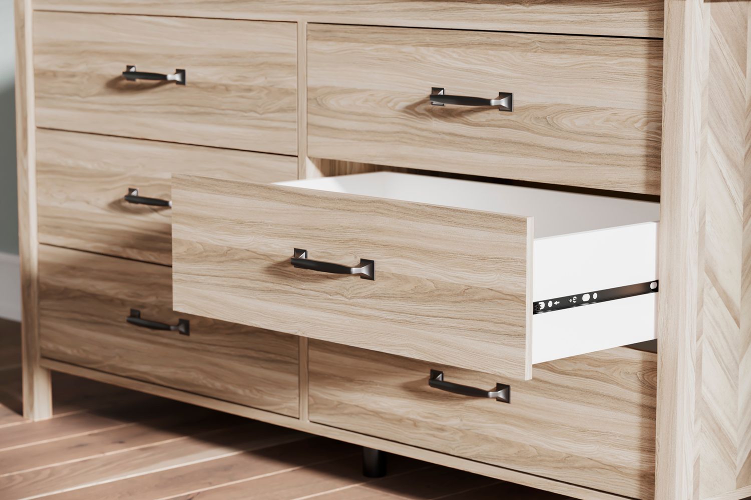 Battelle Tan Six Drawer Dresser EB3929231