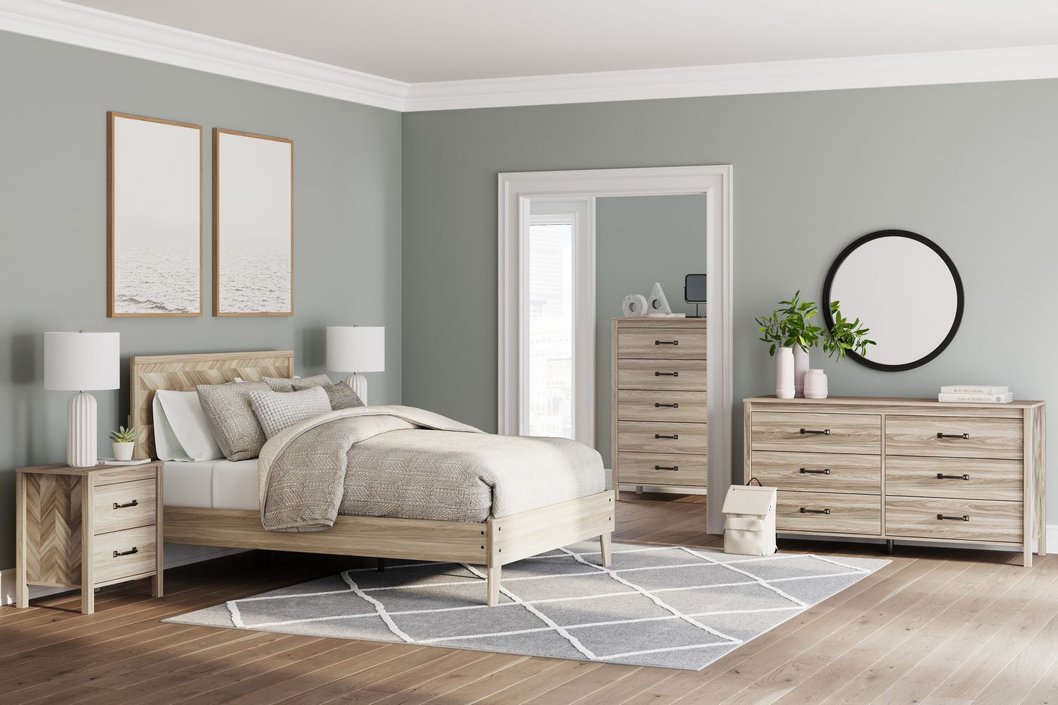 Battelle Tan Six Drawer Dresser EB3929231