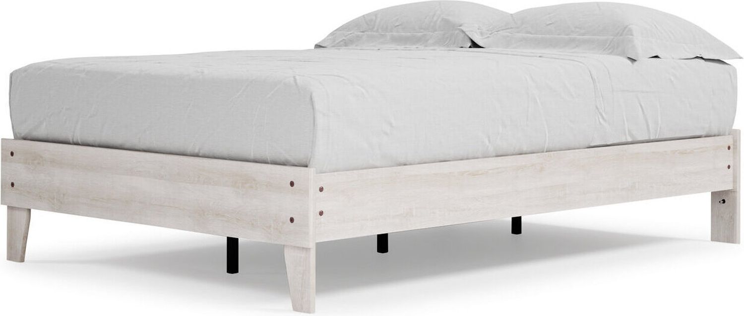 Shawburn Whitewash Full Platform Bed EB4121112