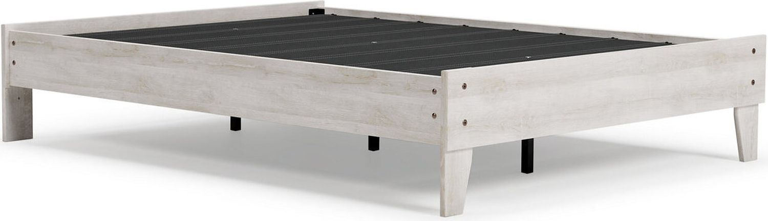 Shawburn Whitewash Full Platform Bed EB4121112