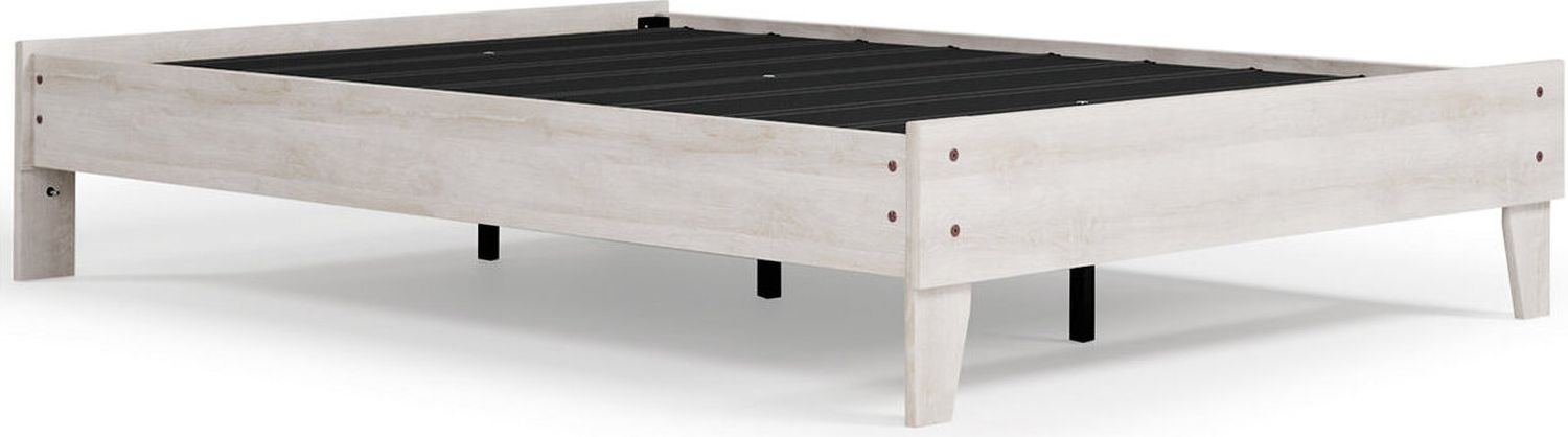 Shawburn Whitewash Full Platform Bed EB4121112