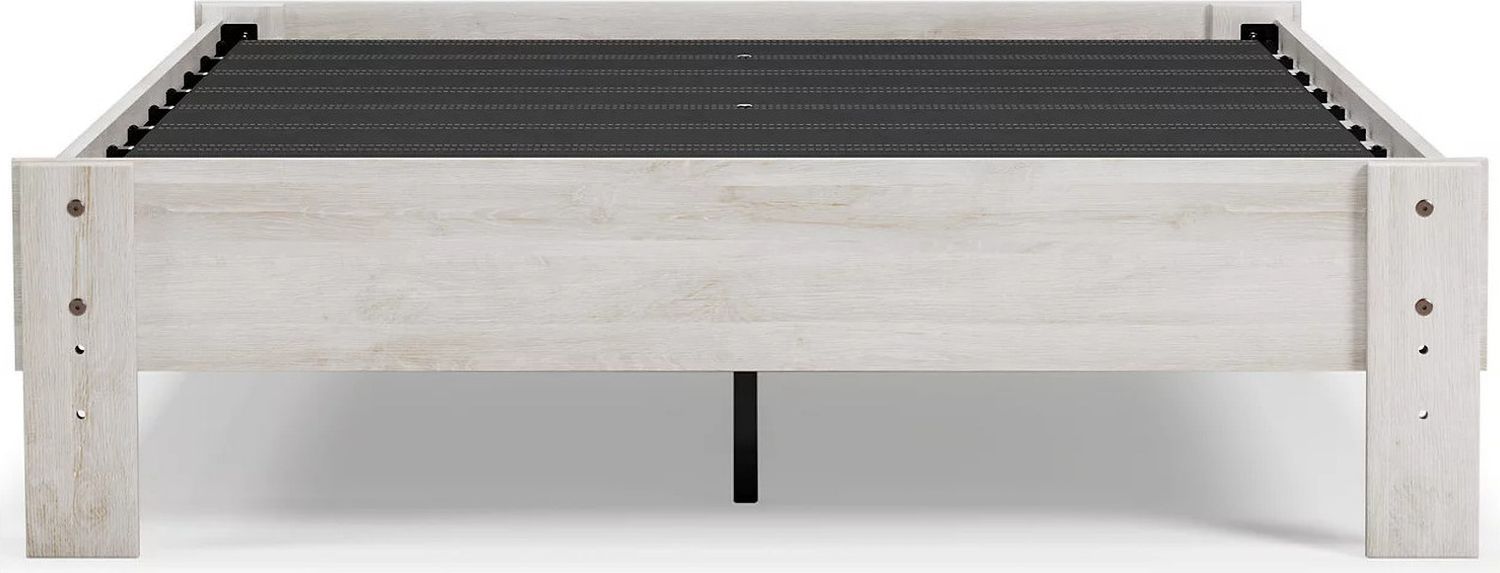 Shawburn Whitewash Full Platform Bed EB4121112