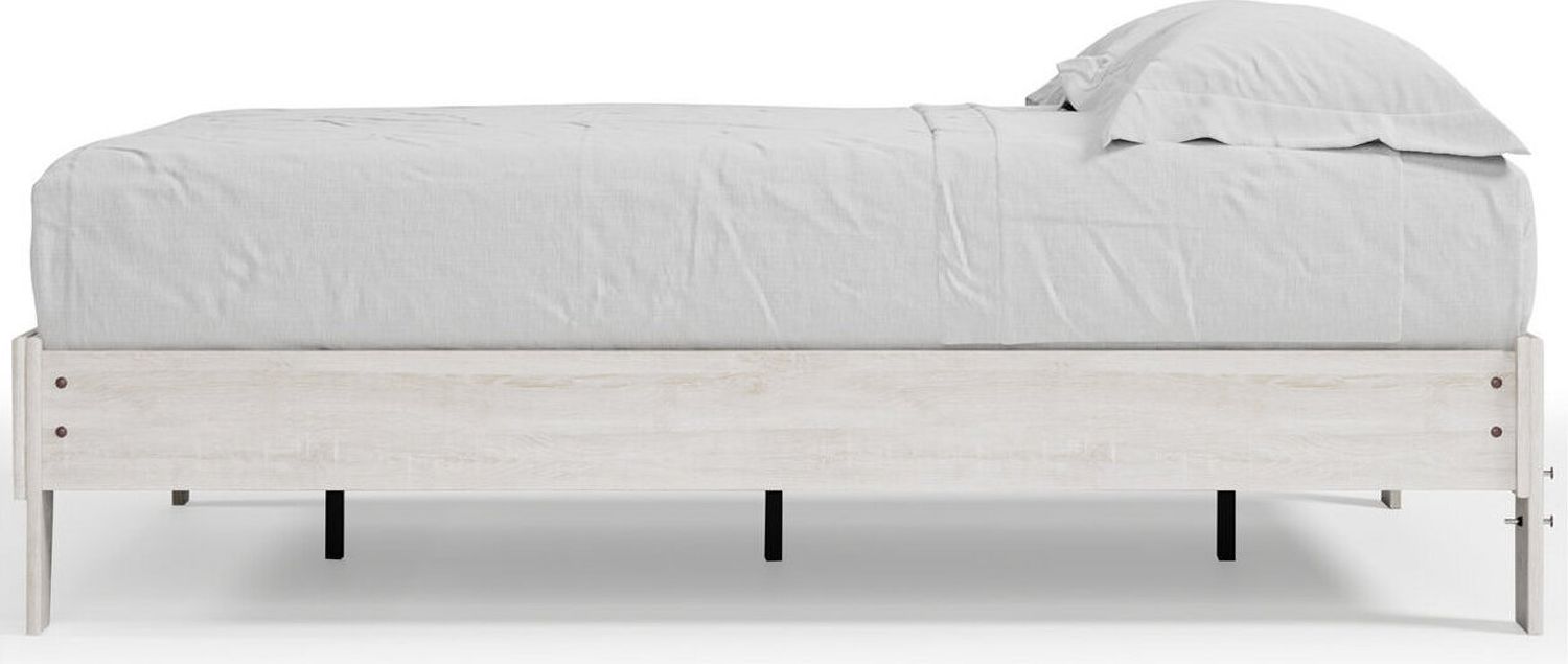 Shawburn Whitewash Full Platform Bed EB4121112