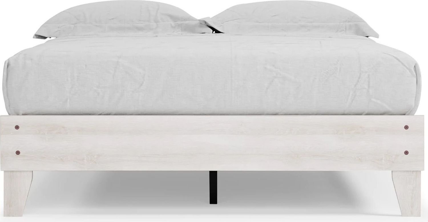 Shawburn Whitewash Queen Platform Bed EB4121113