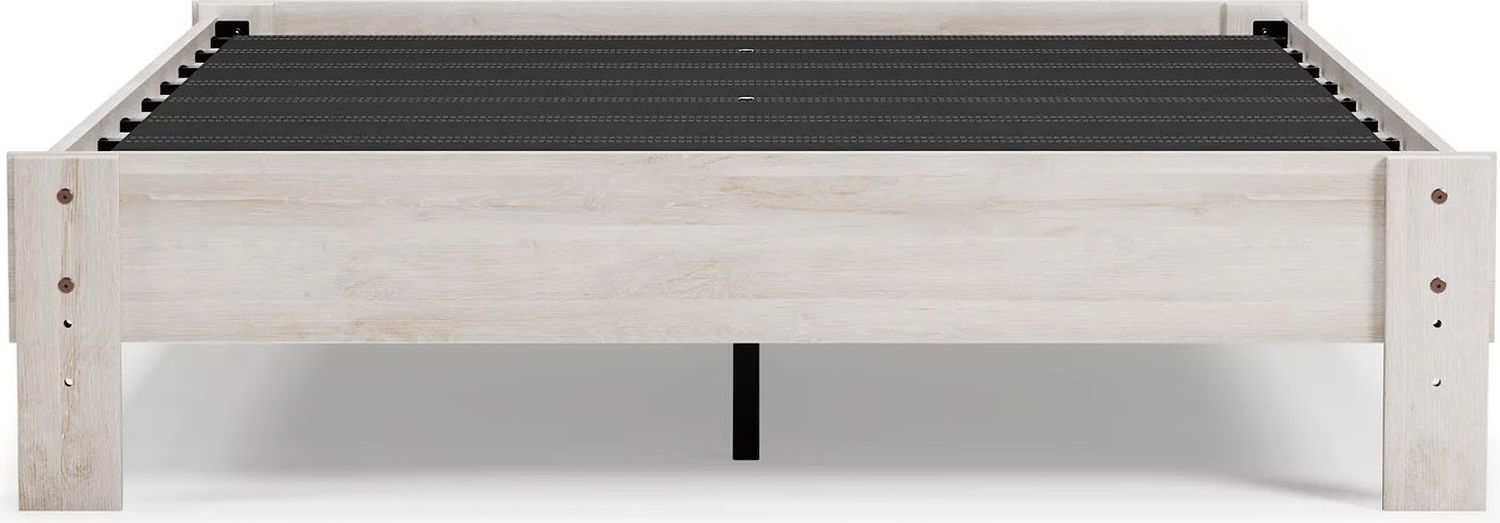 Shawburn Whitewash Queen Platform Bed EB4121113