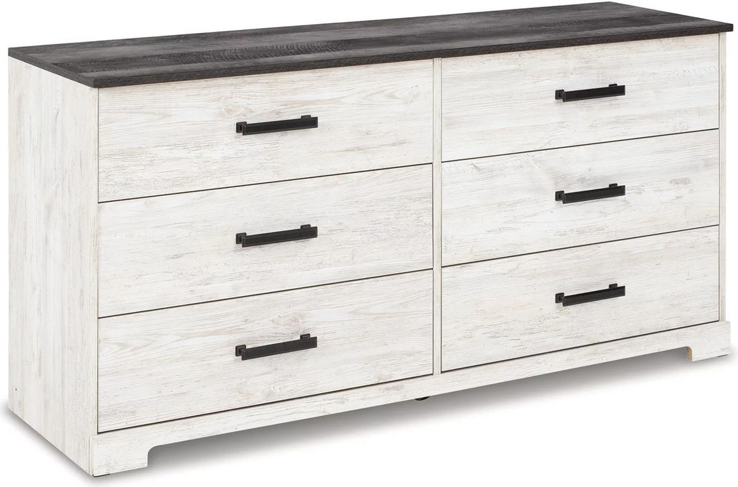 Shawburn Dresser In White Wash/Charcoal Gray EB4121131