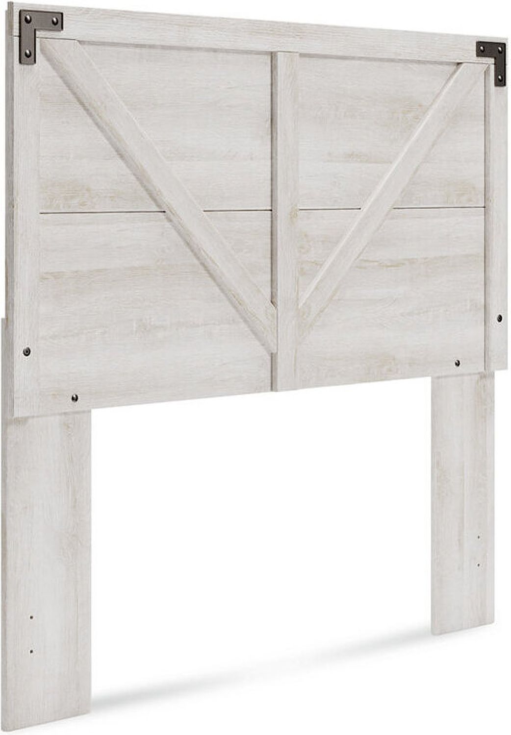 Shawburn Whitewash Full Crossbuck Panel Headboard Only EB4121156