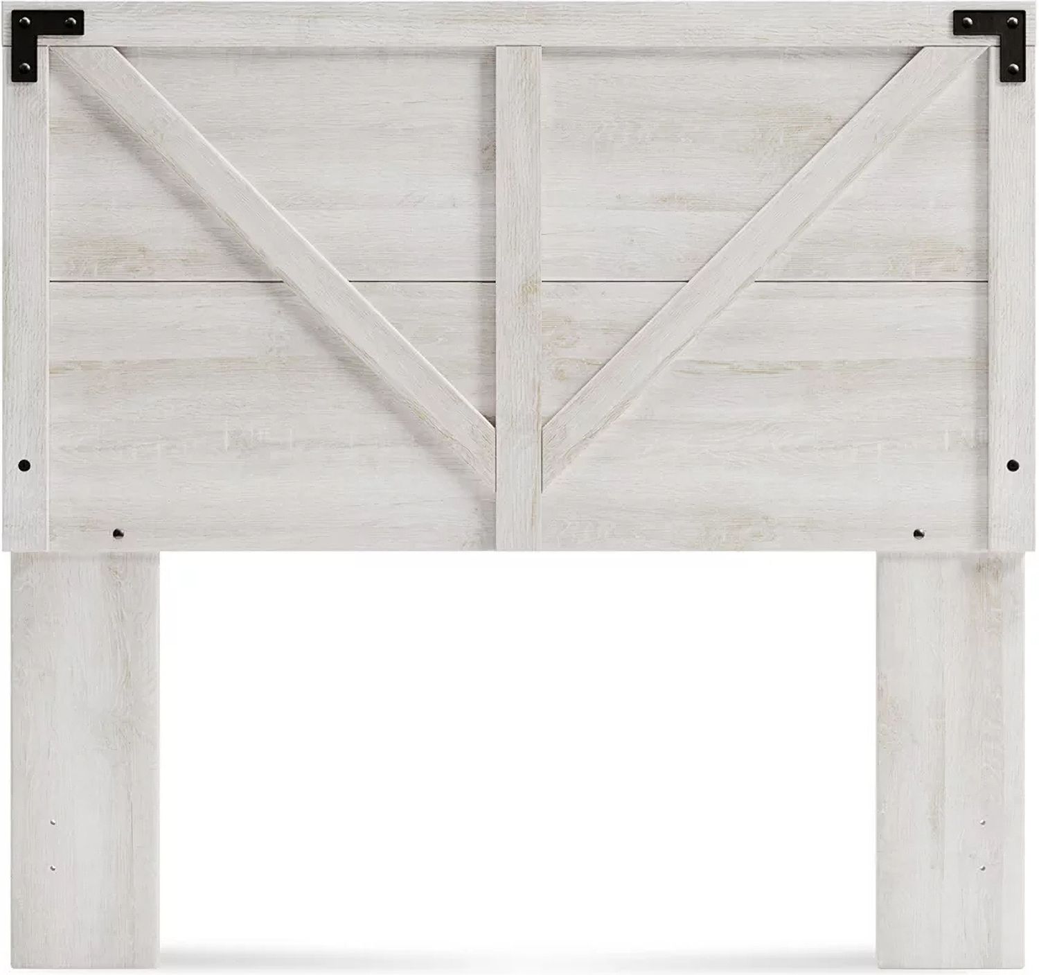 Shawburn Whitewash Full Crossbuck Panel Headboard Only EB4121156