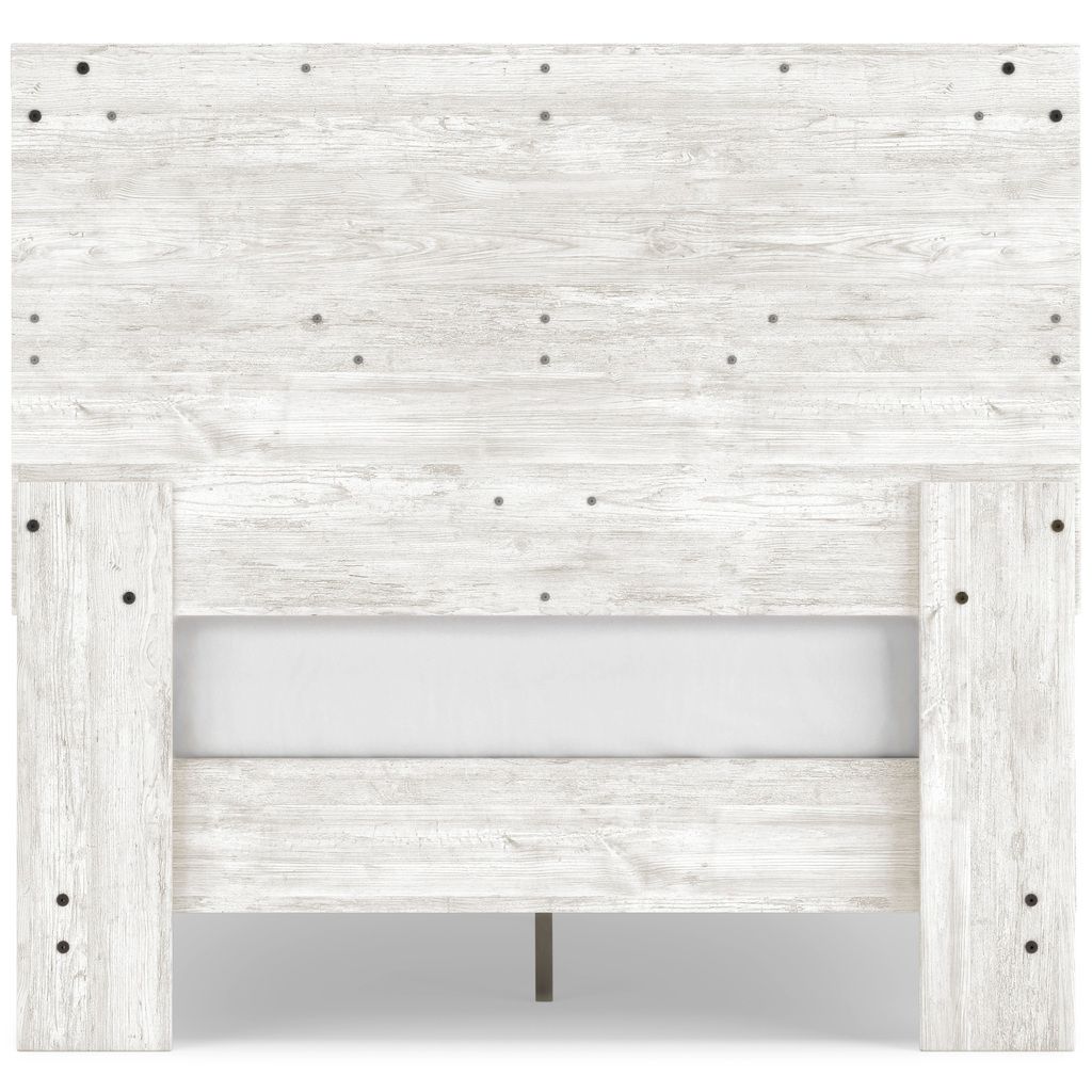 Shawburn Whitewash Full Crossbuck Panel Headboard Only EB4121156
