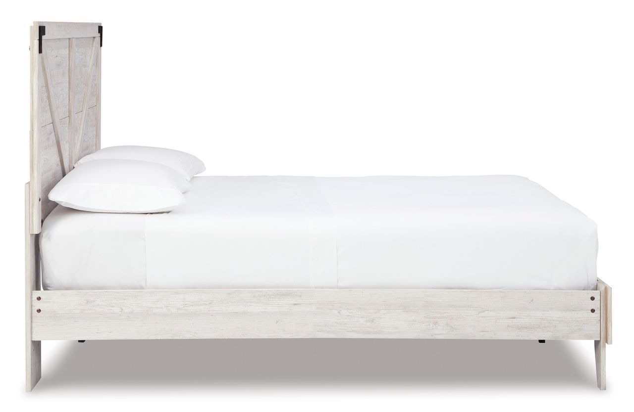 Shawburn White Wash Queen Crossbuck Panel Headboard Only EB4121157