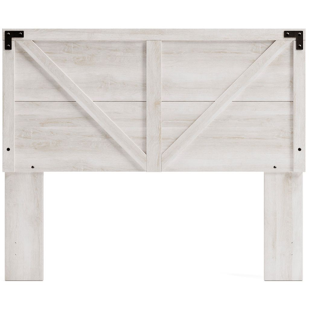 Shawburn White Wash Queen Crossbuck Panel Headboard Only EB4121157