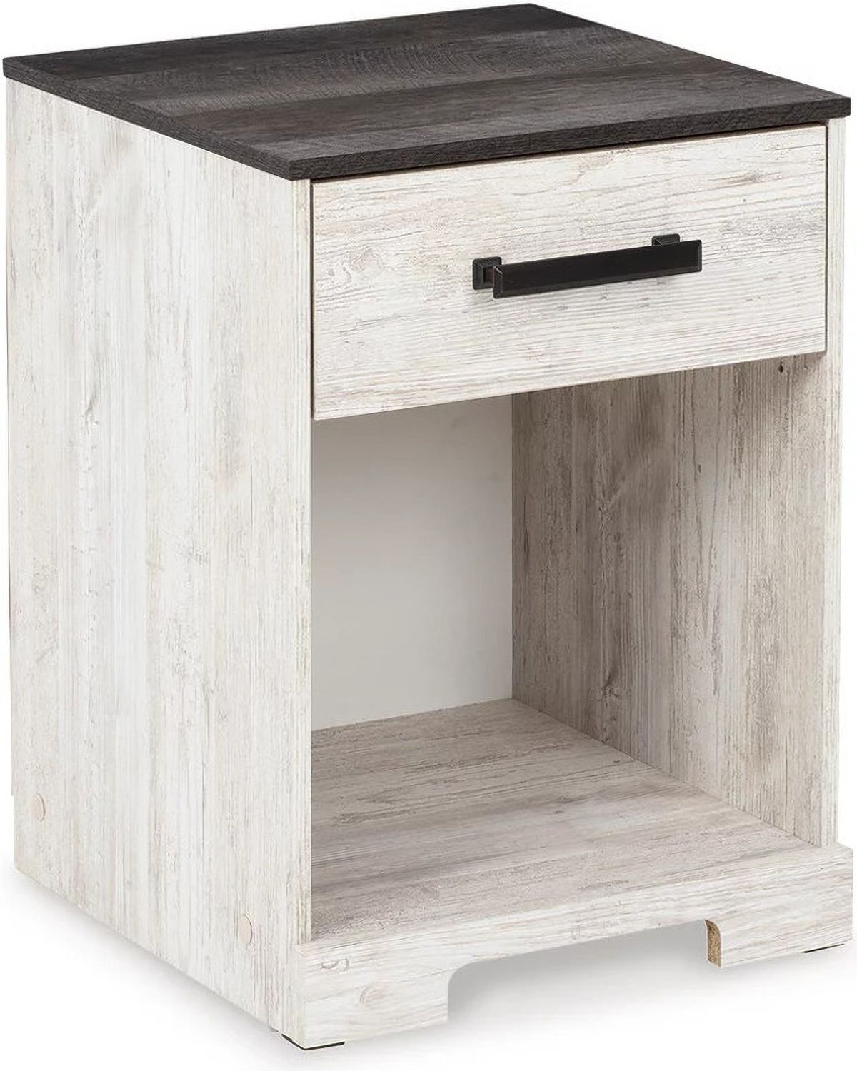 Shawburn Nightstand In White Wash And Charcoal Gray EB4121191